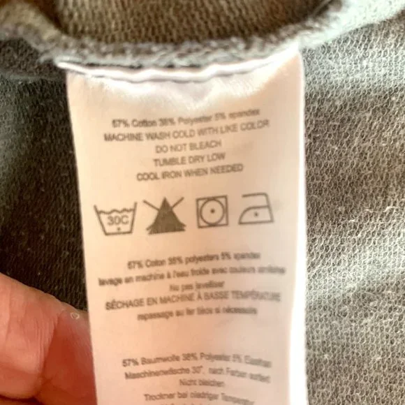 Burton Hoodie Dress Medium Sweatshirt Beach Coverup Gray Knit Drawstring Waist - Picture 5 of 7